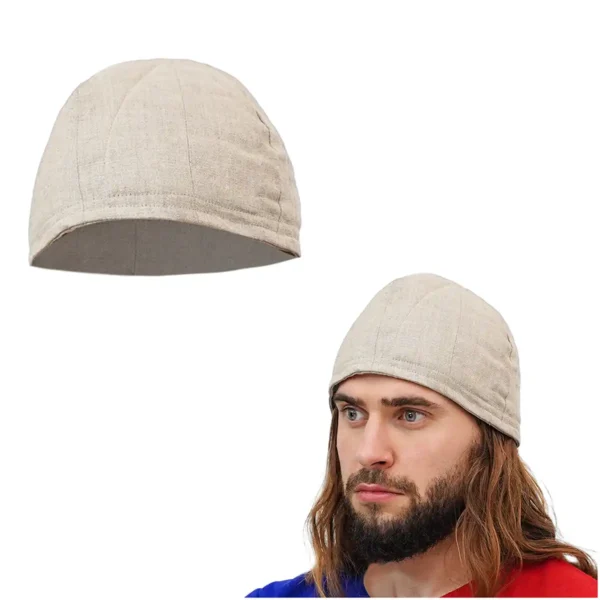 Medieval Linen Padded Arming Coif Helmet Liner