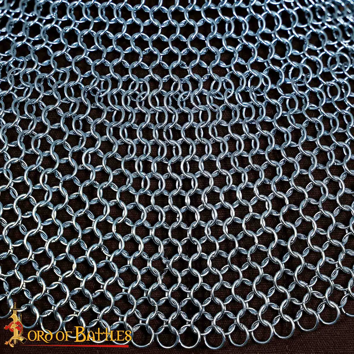 Medieval 16-Gauge Mild Steel Chainmail Coif with 10mm Rings - Image 3