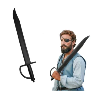 Wooden Pirate Cutlass Sword – Black Steamed Beechwood Prop