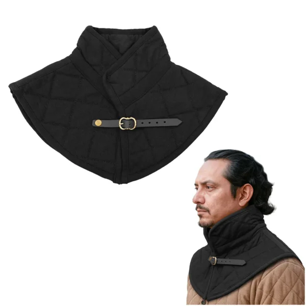 Medieval Quilted Canvas Padded Armour Collar