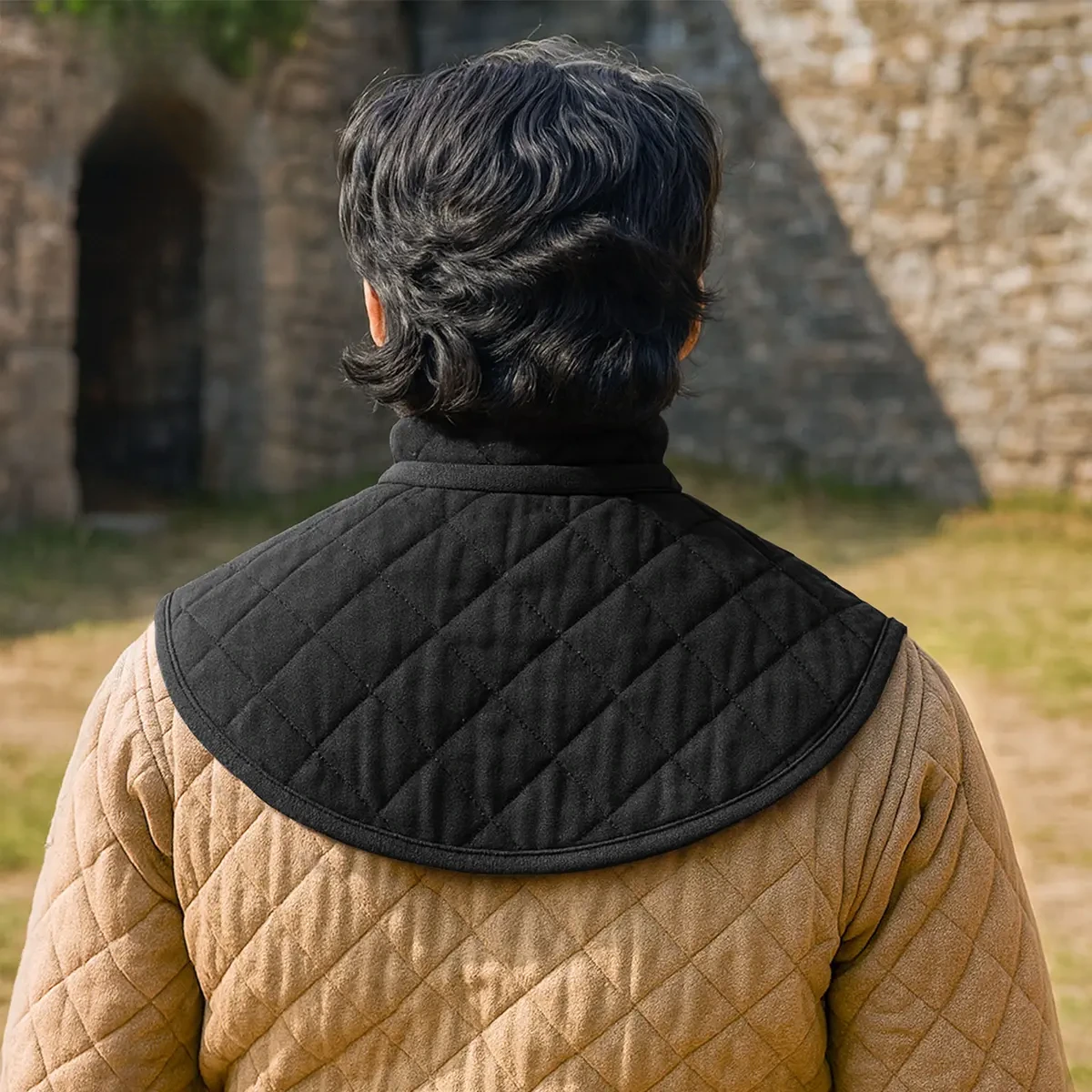 Medieval Quilted Canvas Padded Armour Collar - Image 8