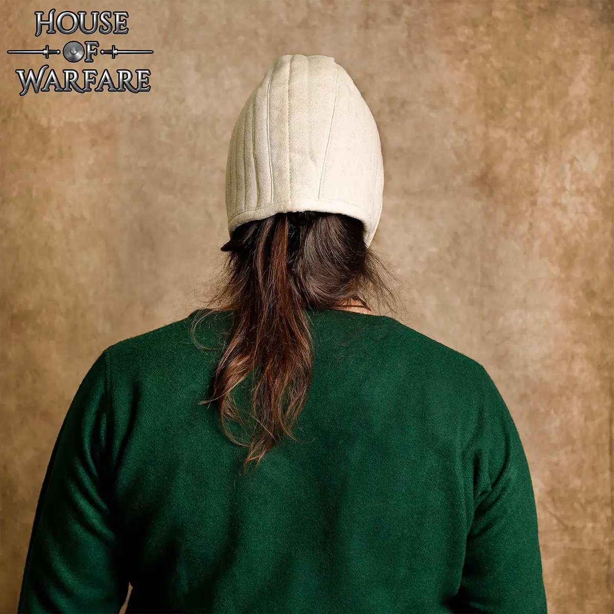 Medieval Quilted Cotton Arming Cap | Padded Helmet Liner - Image 3