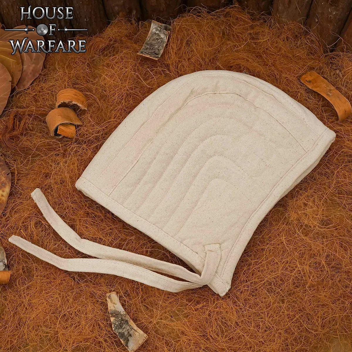 Medieval Quilted Cotton Arming Cap | Padded Helmet Liner - Image 4