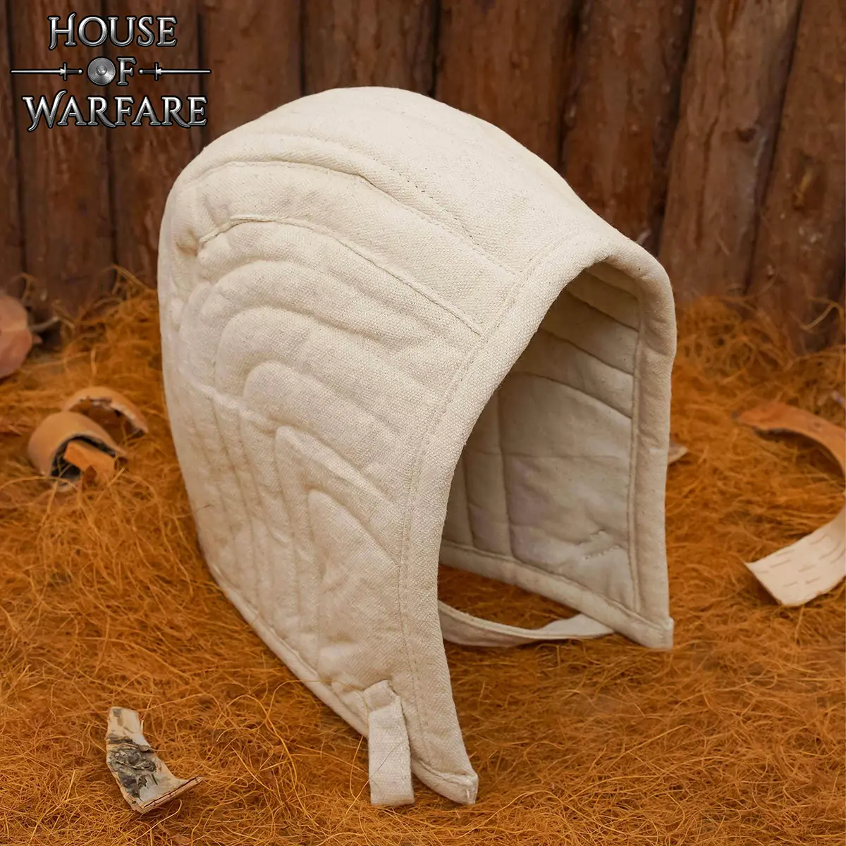 Medieval Quilted Cotton Arming Cap | Padded Helmet Liner - Image 5