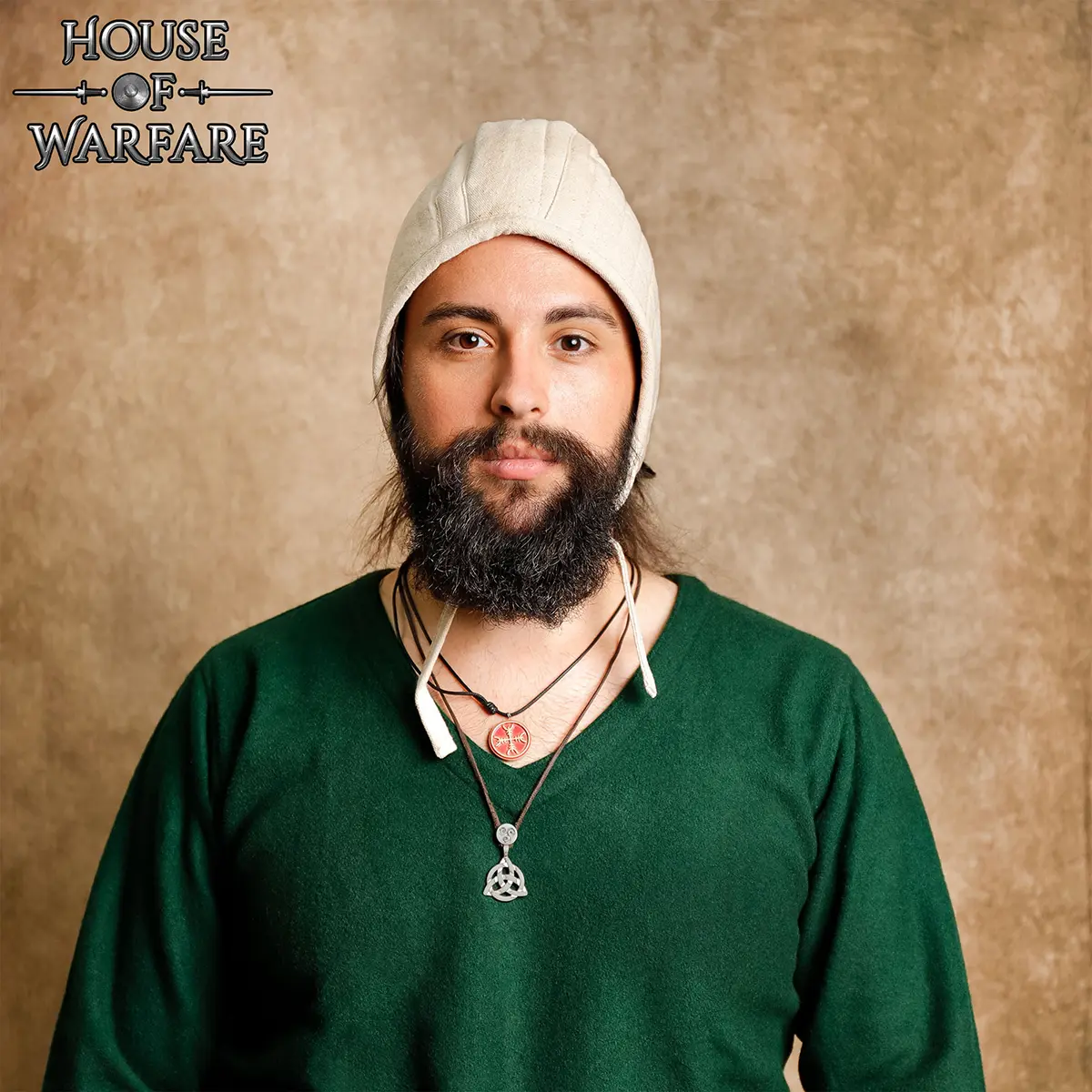 Medieval Quilted Cotton Arming Cap | Padded Helmet Liner - Image 6