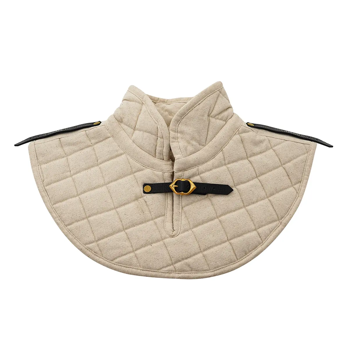 Medieval Quilted Cotton Canvas Arming Collar - Image 7