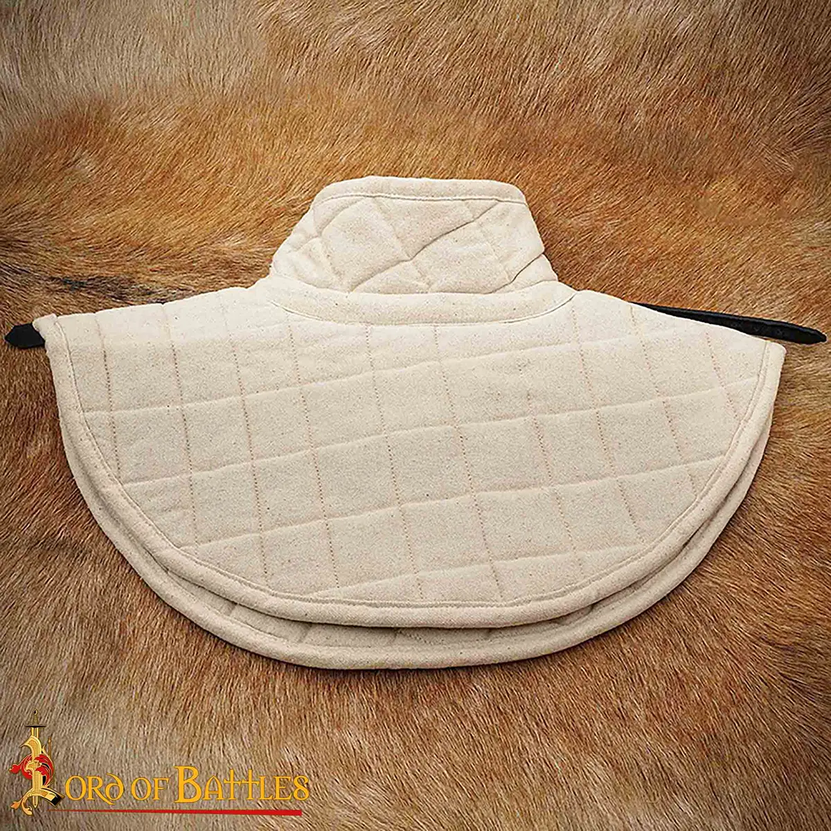 Medieval Quilted Cotton Canvas Arming Collar - Image 12
