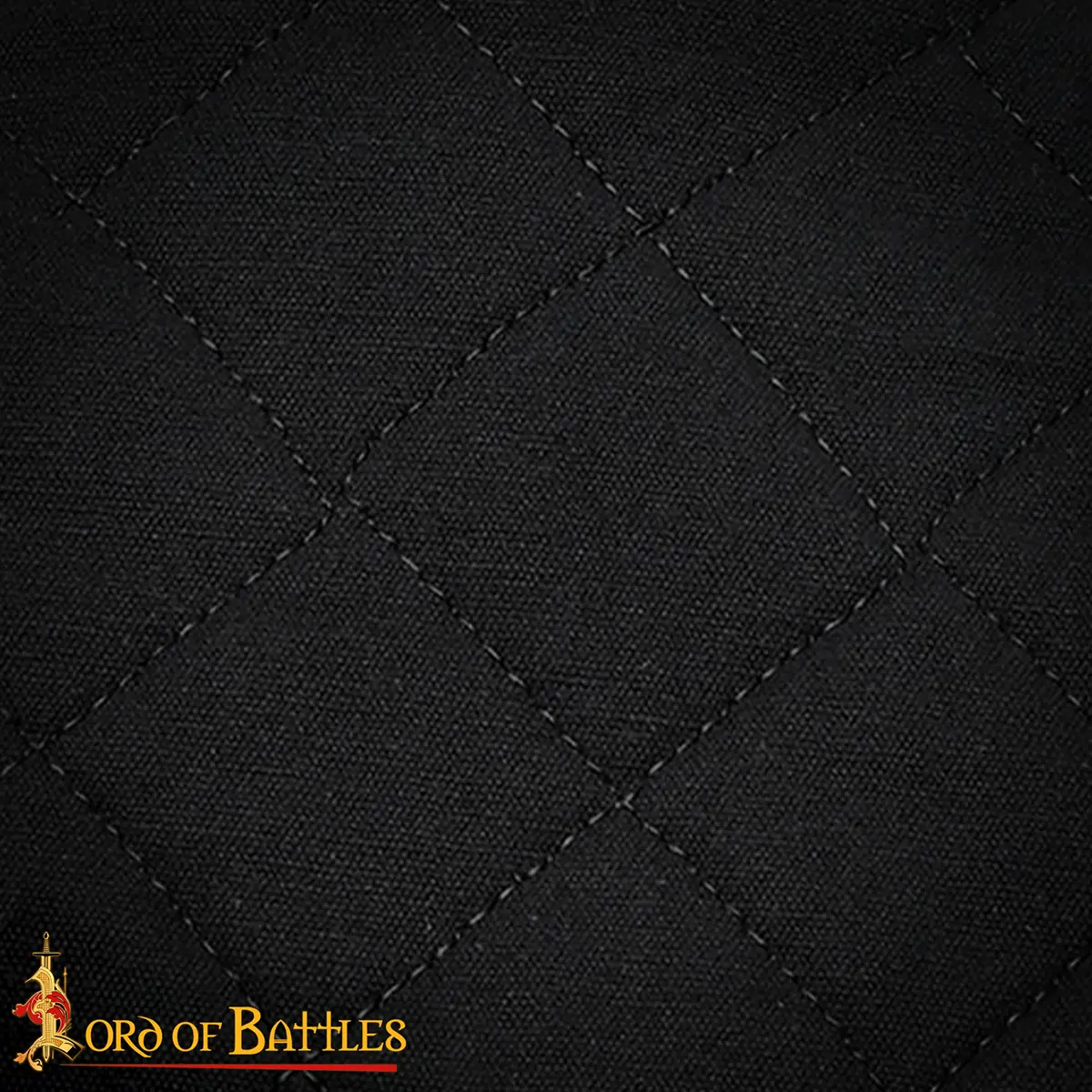 Medieval Quilted Canvas Arming Hood with Collar - Image 4
