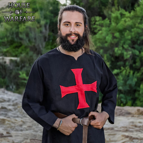 Sleeveless Knights Templar Tunic in Recycled Cotton