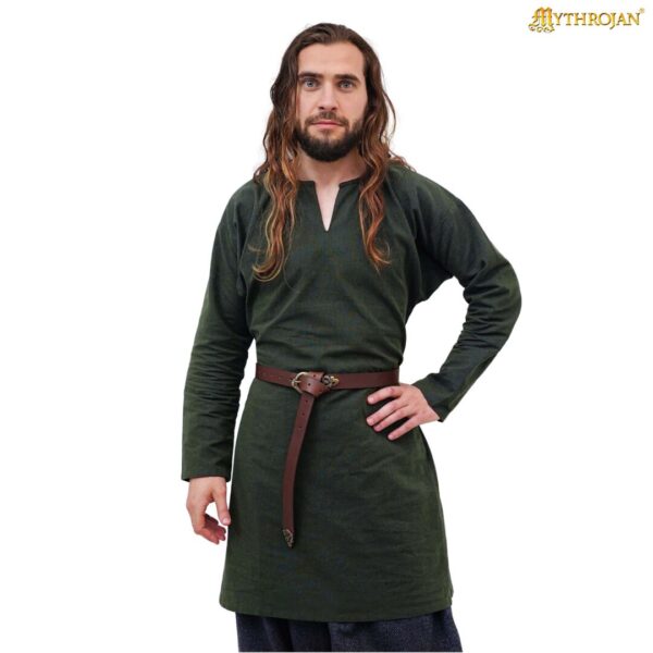 Bjorn Viking Cotton Chambray Tunic with Gores and Gussets