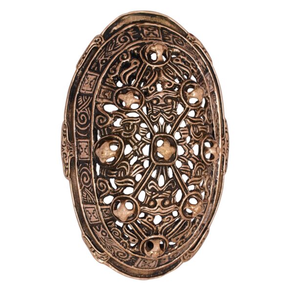 9th Century Akershus Bronze Viking Oval Brooch