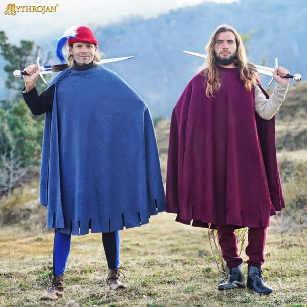 14th Century Bocksten Wool Half-Circle Cloak