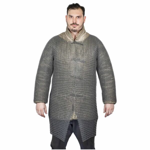 Medieval High-Tensile Spring Steel Butted Chainmail Hauberk