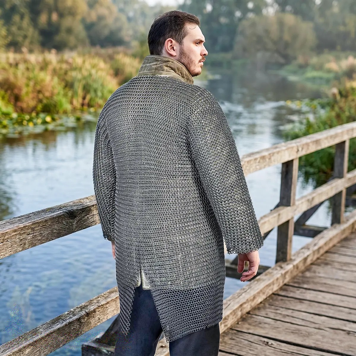 Medieval High-Tensile Spring Steel Butted Chainmail Hauberk