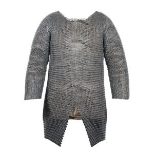 Medieval Mild Steel Butted Chainmail Hauberk