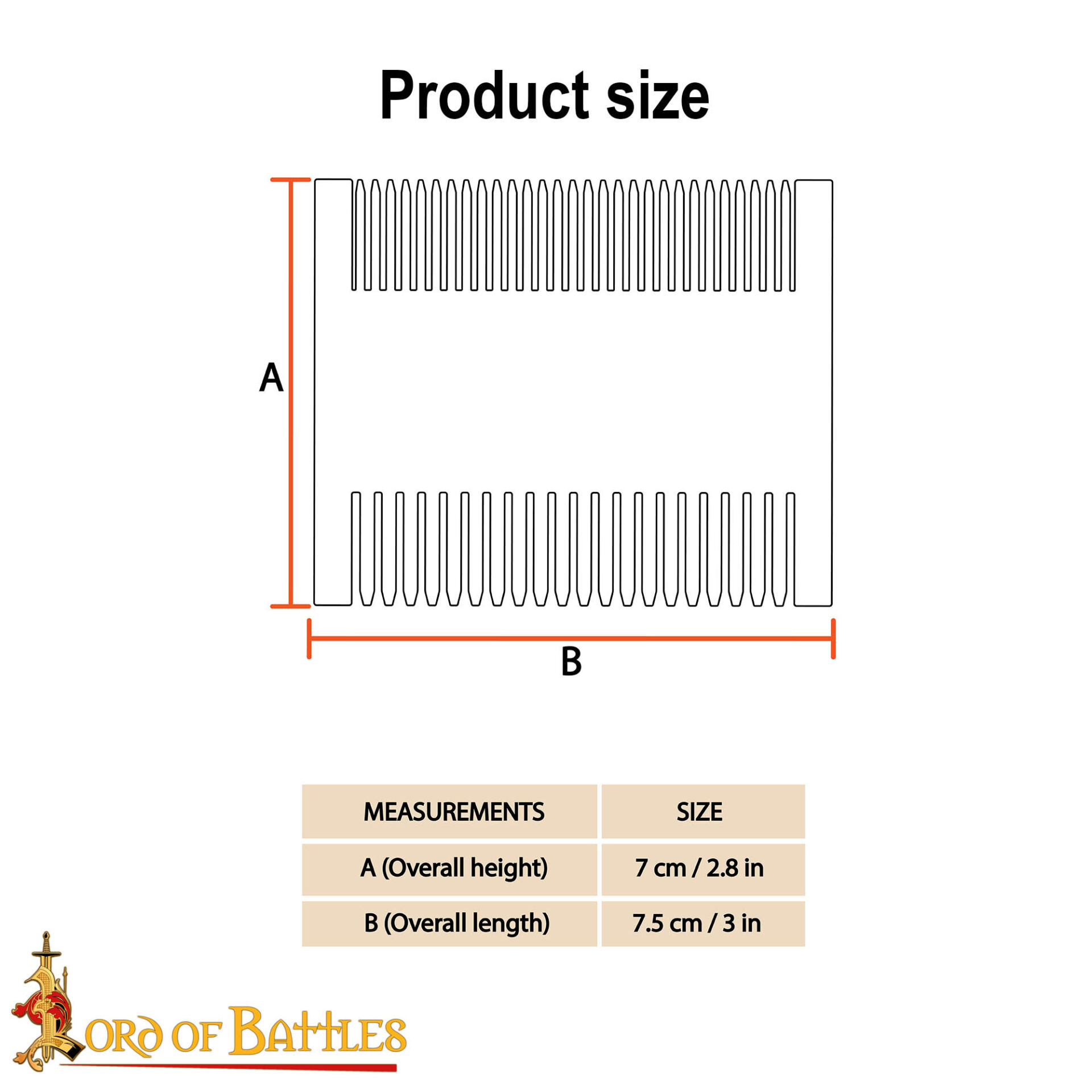 Viking Ox Horn Comb - Dual-Sided Historical Grooming Tool - Image 2