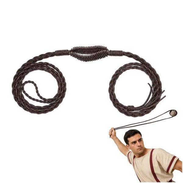 Ancient Balearic Braided Leather Sling | Greek & Roman Auxiliary