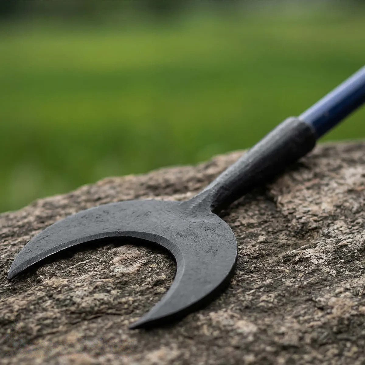 Hand-Forged Iron Rope Cutter Arrowhead, Medieval U-Shaped Point