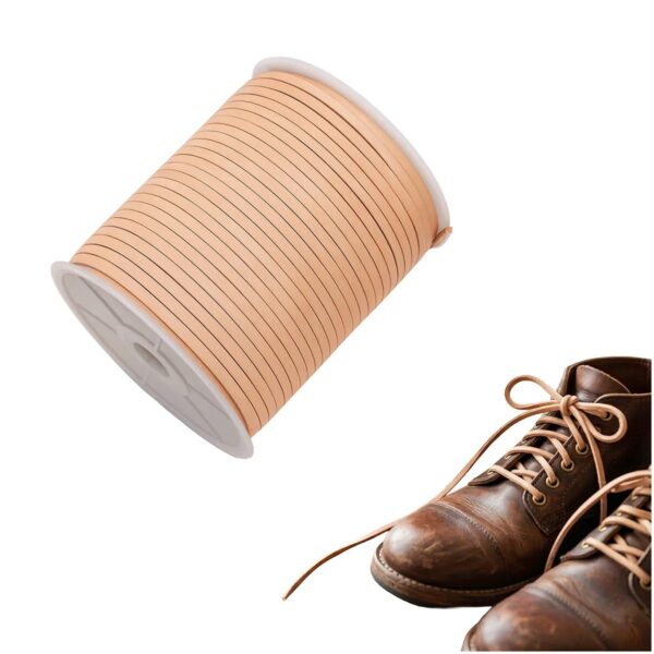 Historical Leather Lacing Cord Spool - 50 Metres