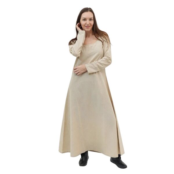 Medieval Linen-Cotton Long Sleeve Underdress Chemise
