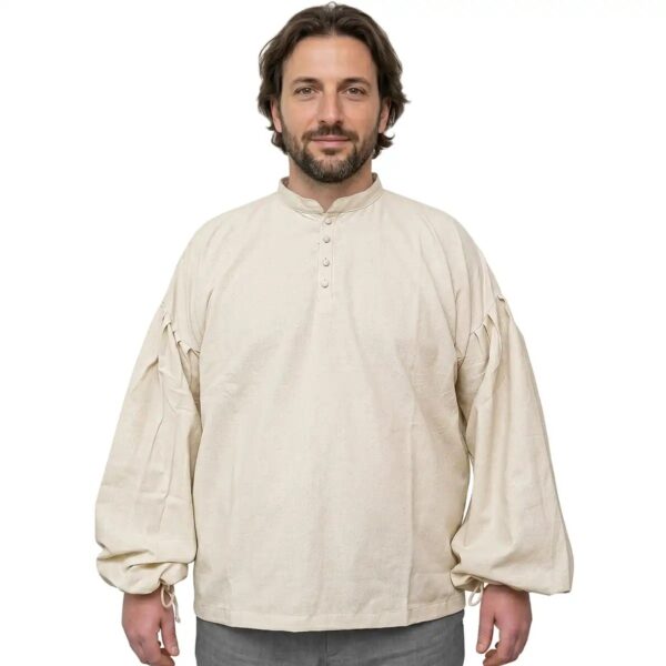 Historical Cotton Pirate Shirt with Collar