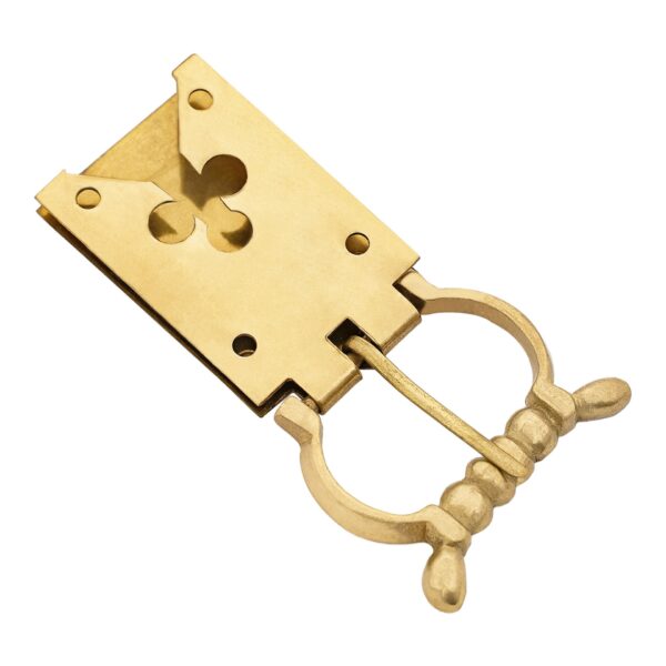 Late Medieval Trefoil Brass Belt Buckle with Chape