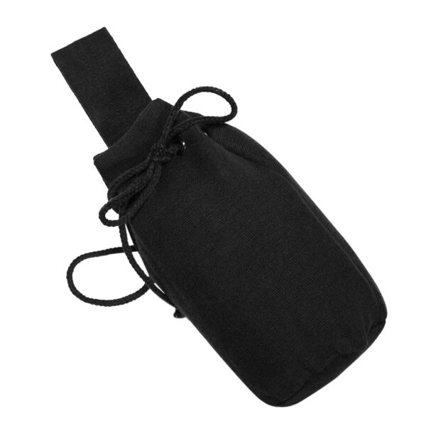 Medieval Canvas & Wool Drawstring Belt Pouch
