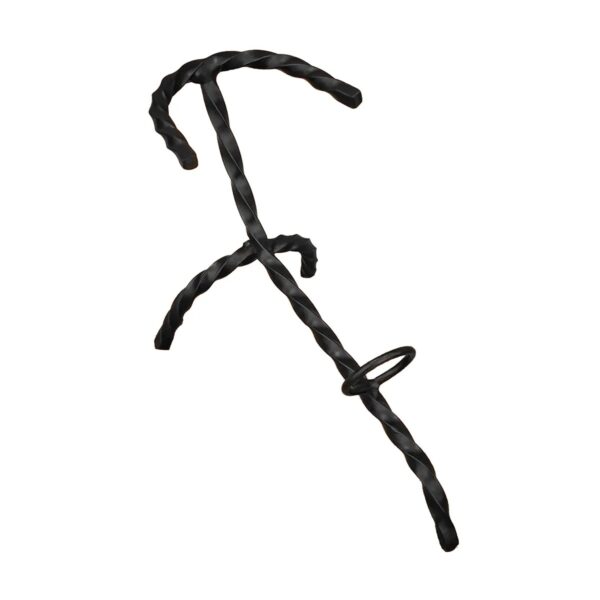 Medieval Hand-Forged Iron Drinking Horn Stand