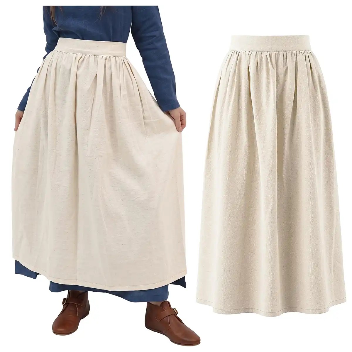 Medieval Linen Work Apron