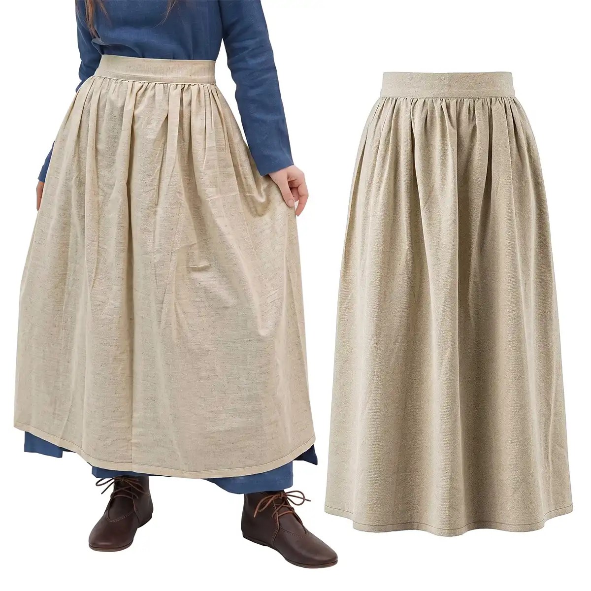 Medieval Linen Work Apron
