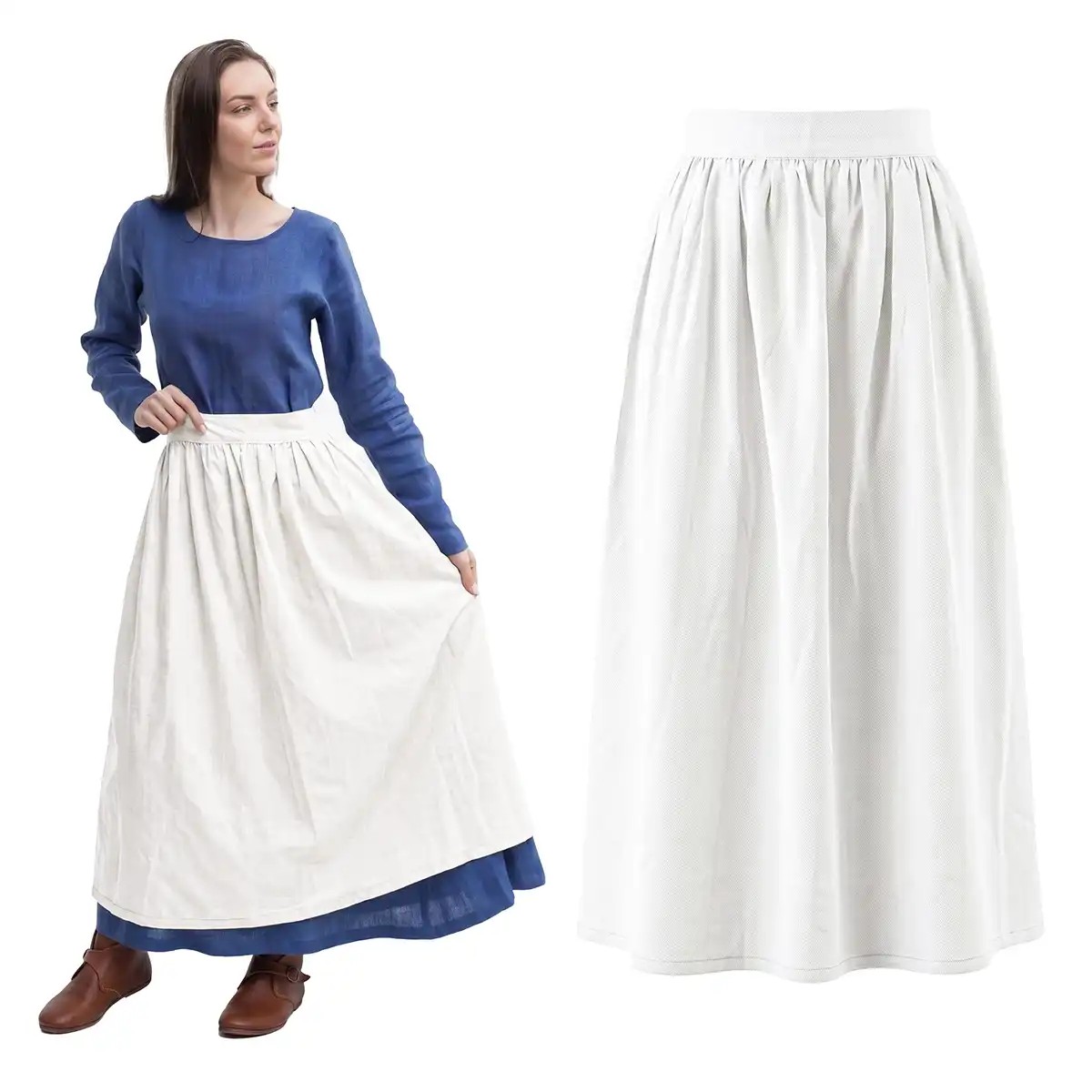Medieval Linen Work Apron