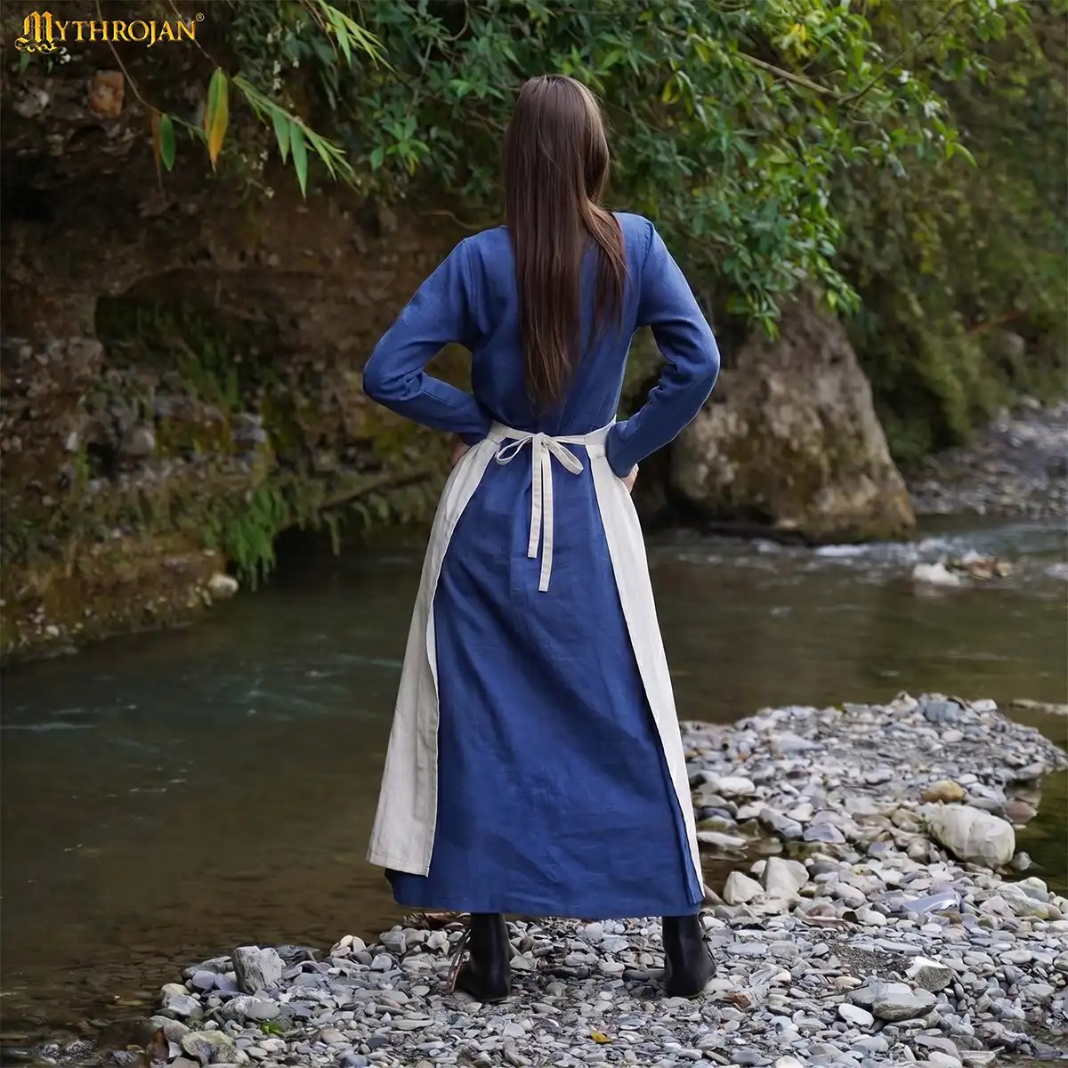 Medieval Linen Work Apron