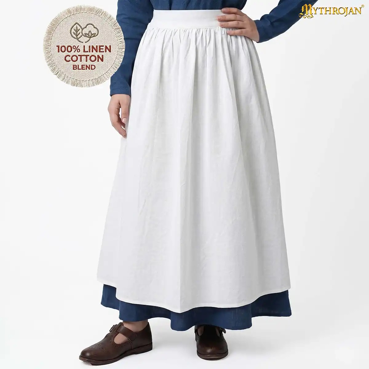 Medieval Linen Work Apron