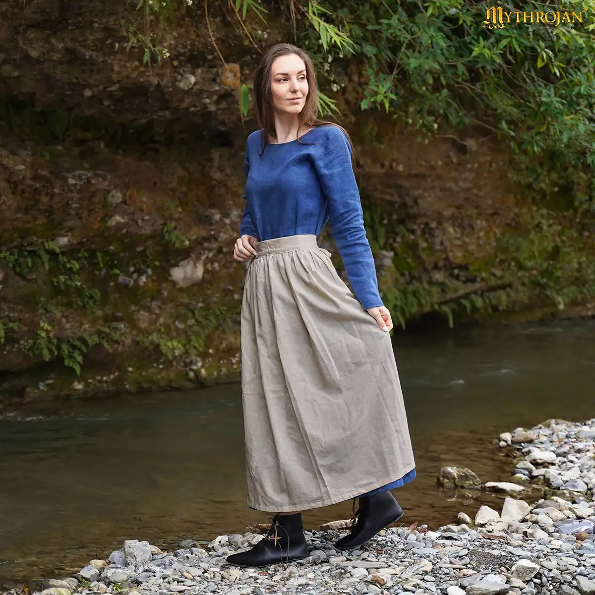 Medieval Linen Work Apron