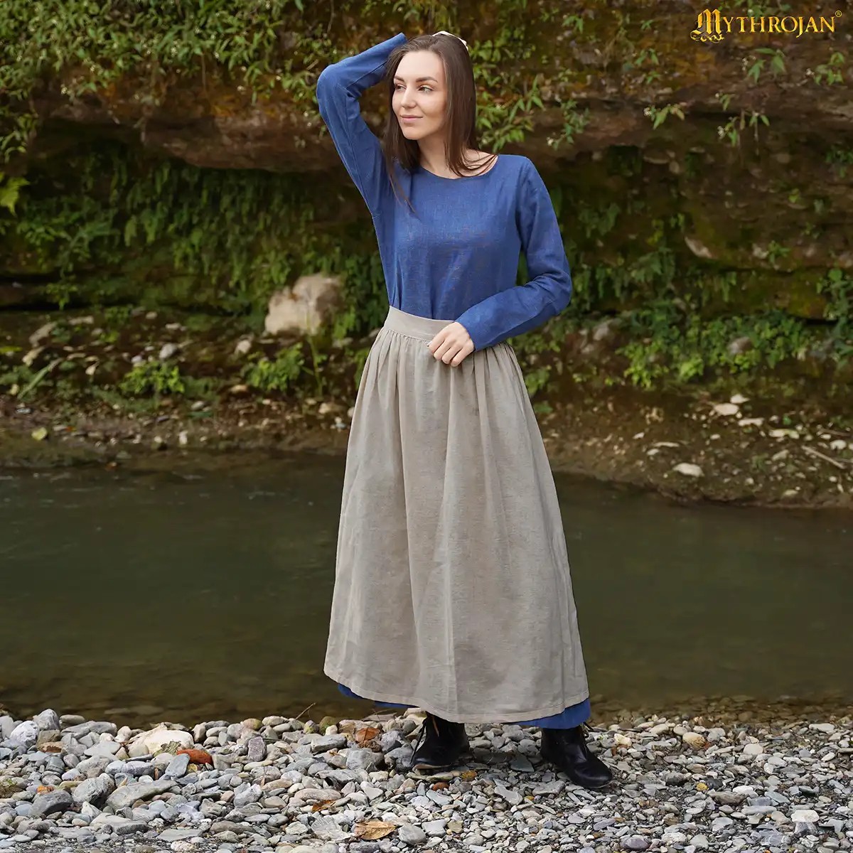 Medieval Linen Work Apron