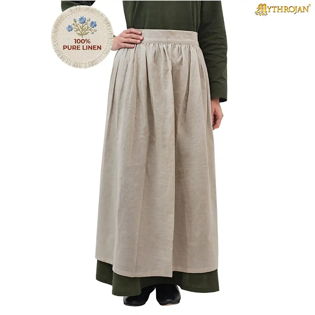 Medieval Linen Work Apron