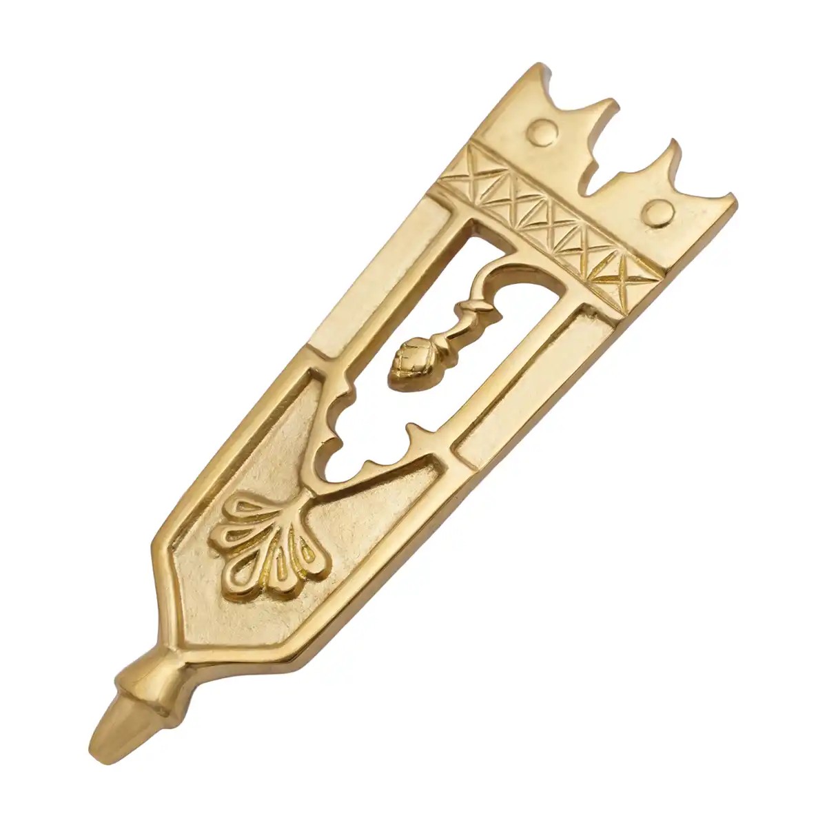 Medieval Scottish Thistle Brass Belt End Chape