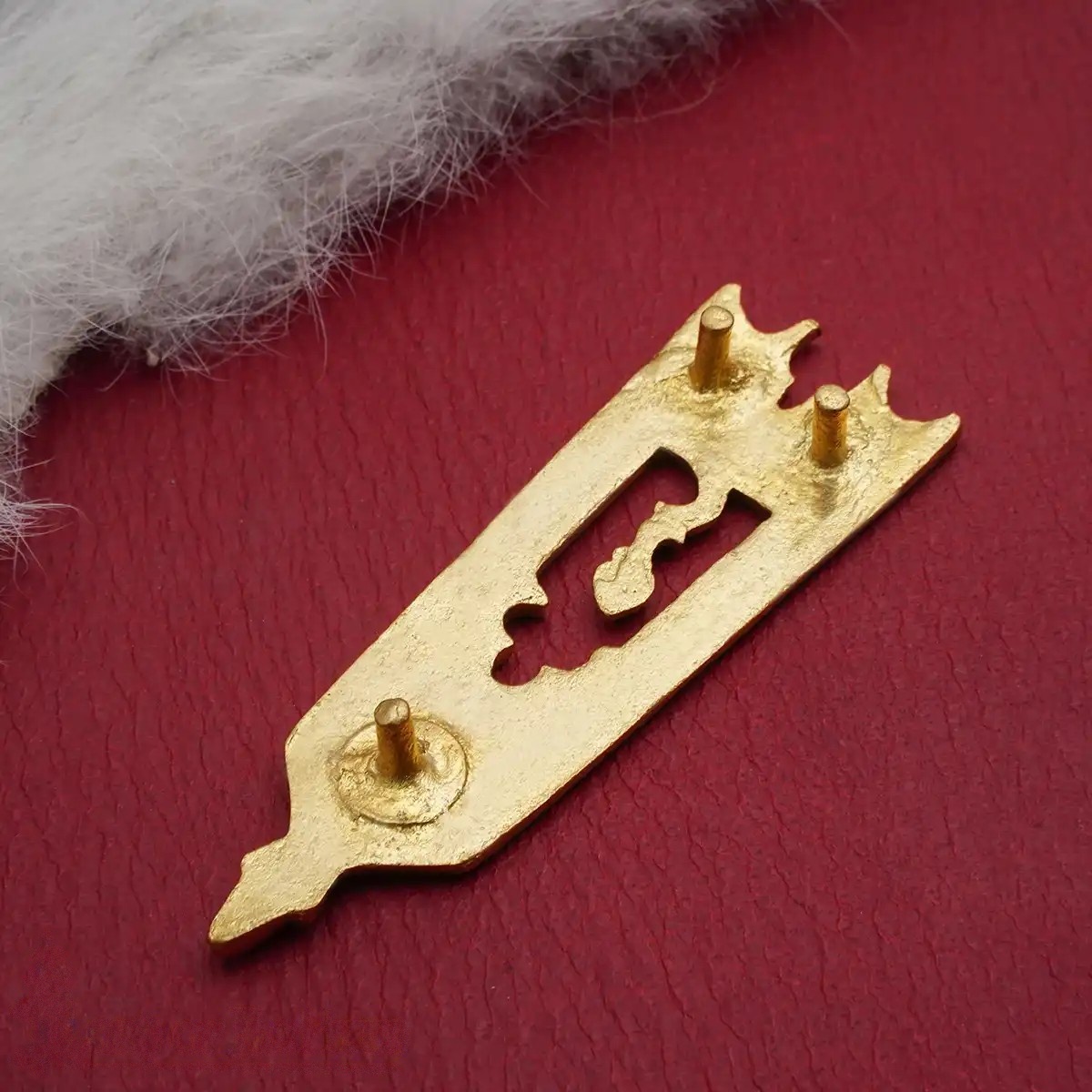 Medieval Scottish Thistle Brass Belt End Chape