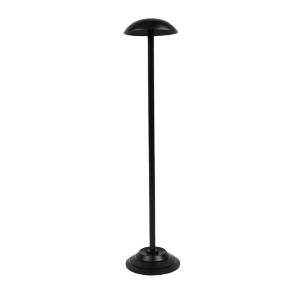 Forged Iron Medieval Helmet Display Stand, 25-Inch