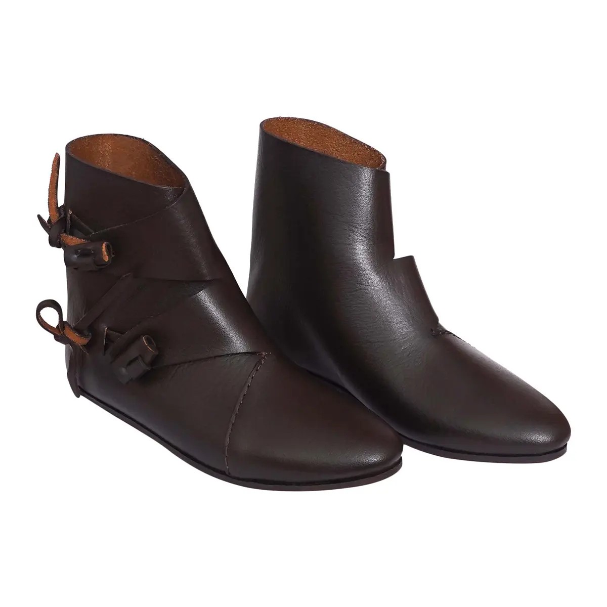 Early Medieval Jorvik Leather Toggle Shoes - Image 12