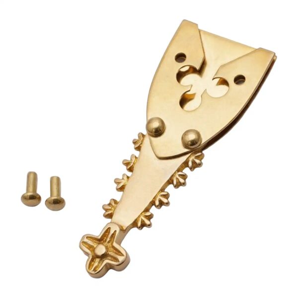 Renaissance Trefoil Brass Belt Chape (30mm)