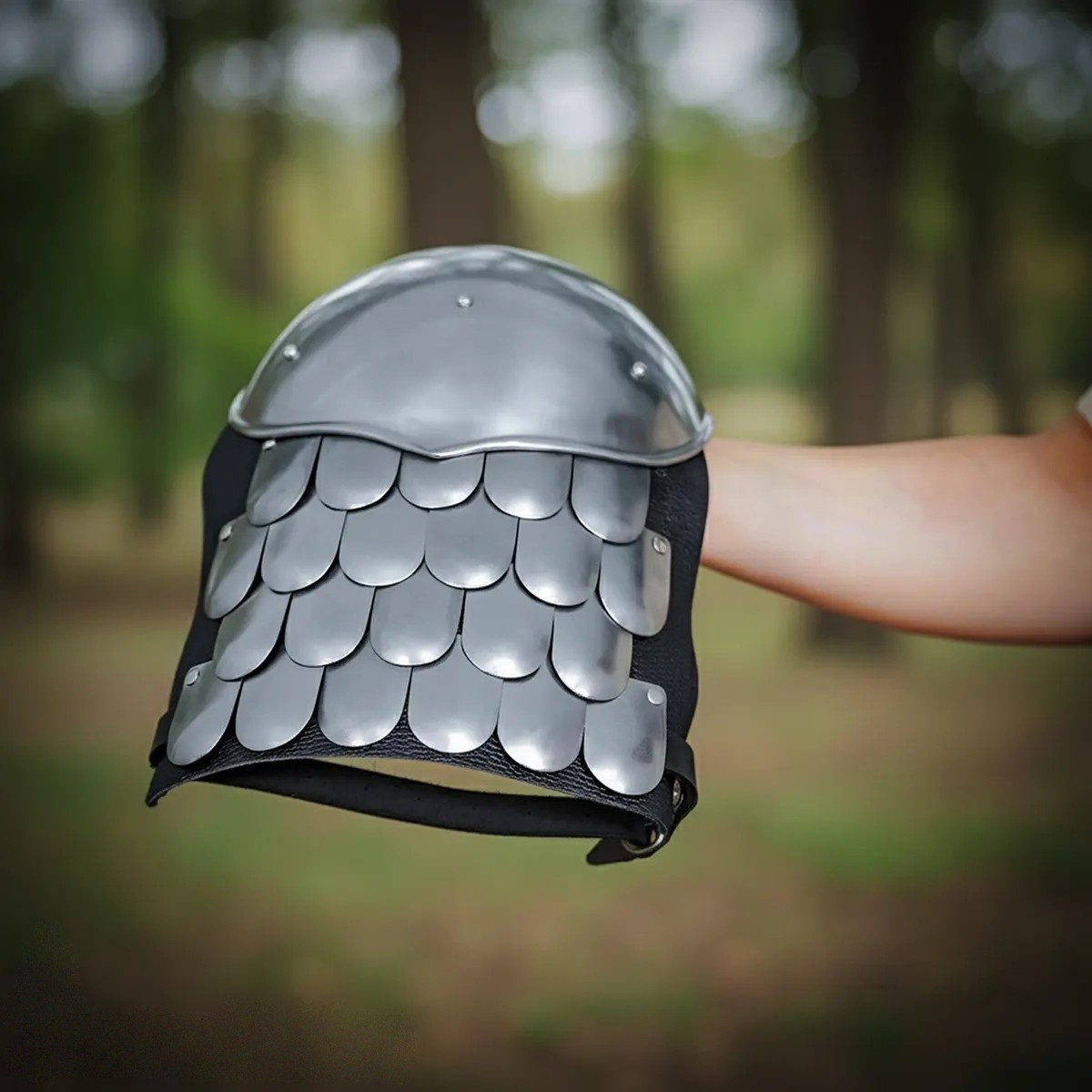 Roman Lorica Squamata Steel Scale Spaulders