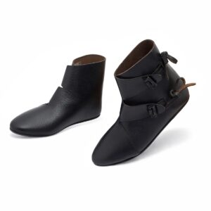 Early Medieval Jorvik Leather Toggle Shoes