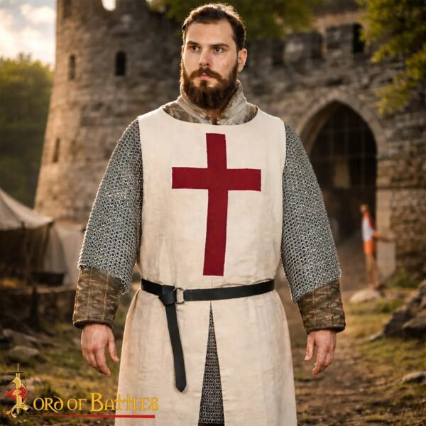Medieval Templar Knight Canvas Cotton Crusader Tabard