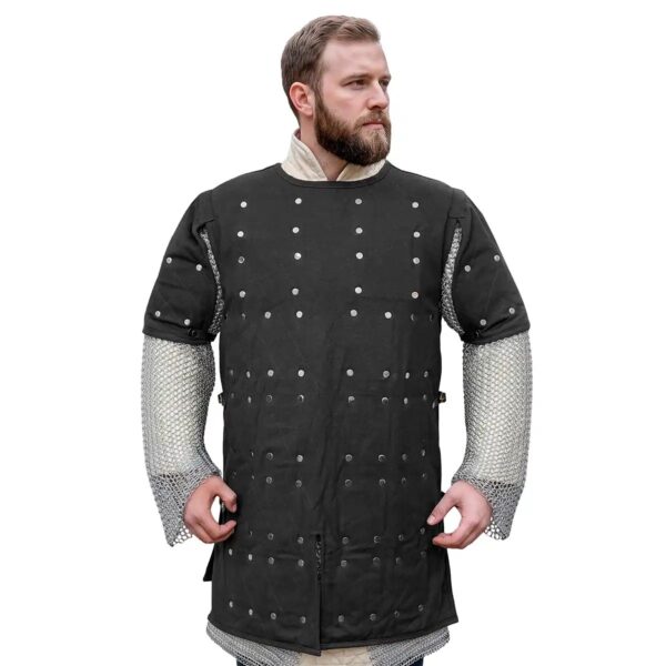 13th-Century Canvas Brigandine with Riveted Steel Plates