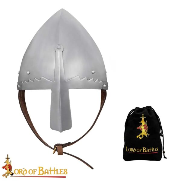 11th-Century Norman Nasal Helmet | 16-Gauge Mild Steel