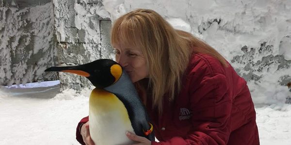 I kissed a penguin!