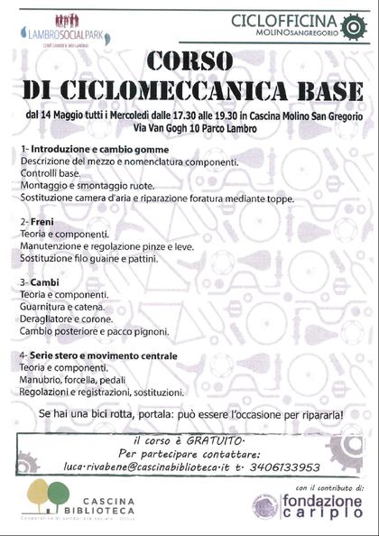 Corso di Ciclomeccanica…