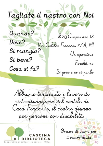 Taglia il nastro con noi