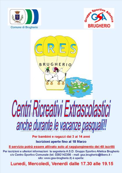 ISCRIZIONI CRES VACANZE PASQUALI